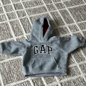 Baby GAP Gray Hoodie Logo Sweatshirt, 3-6 months